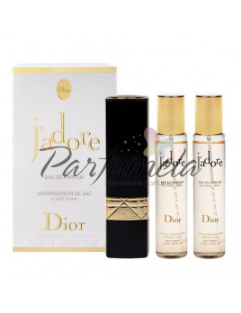 Christian Dior Jadore, Parfémovaná voda 3x20ml - Twist and spray