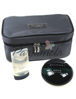 Bvlgari Aqva Pour Homme, Edt 50ml + 75ml sprchový gel  + kosmetická taška