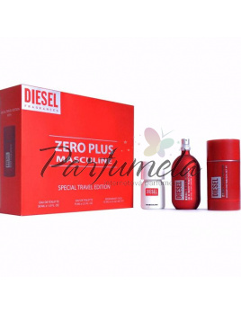 Diesel Zero Plus Masculine SET: Toaletná voda 75ml + Toaletná voda 30ml + Deostick 75ml