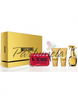Moschino Gold Fresh Couture SET: Parfémovaná voda 100ml + Telové mlieko 100ml + Sprchovací gél 100ml + Peňaženka