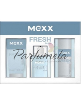 Mexx Fresh Man, Toaletná voda 30ml + 50ml Sprchový gél + 50ml Deodorant