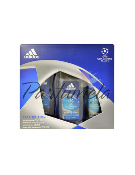 Adidas UEFA Champions League Star Edition, Deodorant 150ml + 250ml sprchový gel + 75ml deodorant