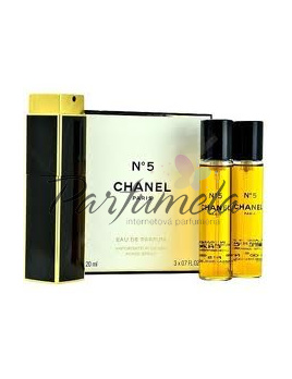 Chanel No.5, Parfémovaná voda 3x20ml Twist and spray
