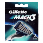 Gillette Mach3, Holiaci strojček - 1ks, 4 ks Náhradních hlavic