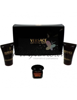 Versace Crystal Noir, Edt 5ml + 25ml tělové mléko + 25ml sprchový gel