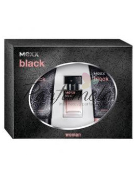 Mexx Black, Edt 15ml + 50 Sprchový gél + 50 Telové mlieko
