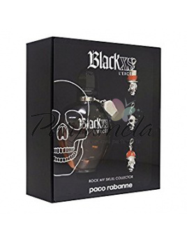 Paco Rabanne Black XS L´Exces, Parfémovaná voda 80ml + 4x prívesok na kľúč