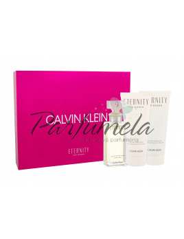 Calvin Klein Eternity, parfumovaná voda 50 ml + telové mlieko 100 ml + sprchovací gél 100 ml