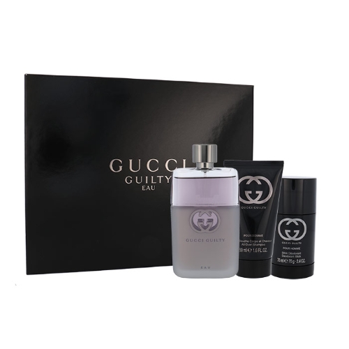 Gucci Gucci Guilty Eau Pour Homme, toaletní voda 90 ml + deostick 75 ml + sprchový gel 50 ml