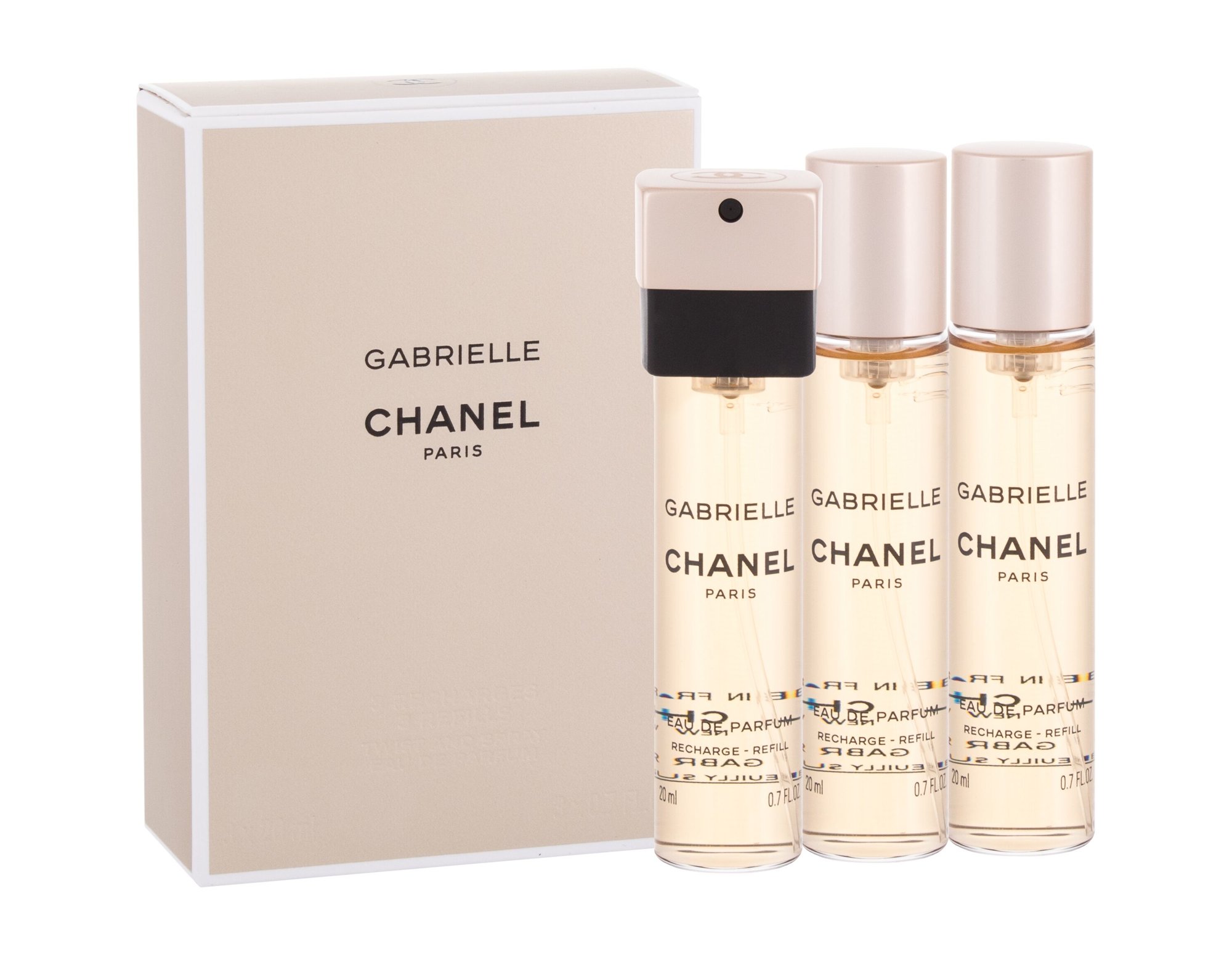 Chanel Gabrielle, Parfumovaná voda 3x20ml, Náplň