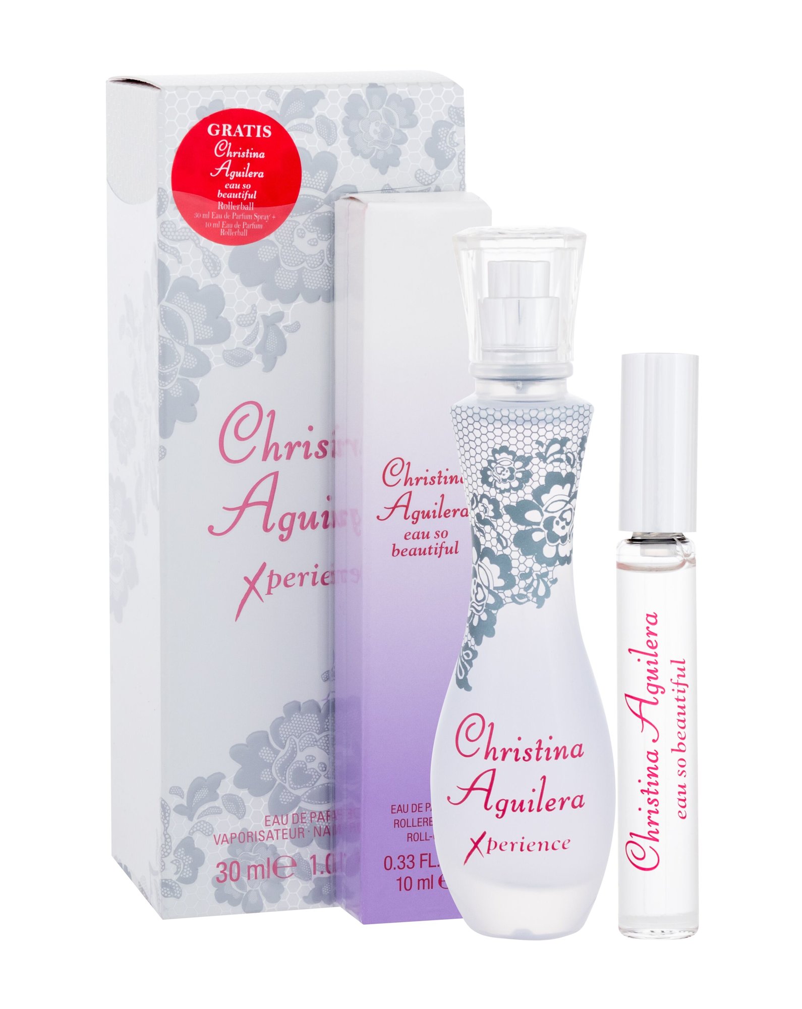 Christina Aguilera Xperience, parfumovaná voda 30 ml + parfumovaná voda rollerball Eau So Beautiful 10 ml